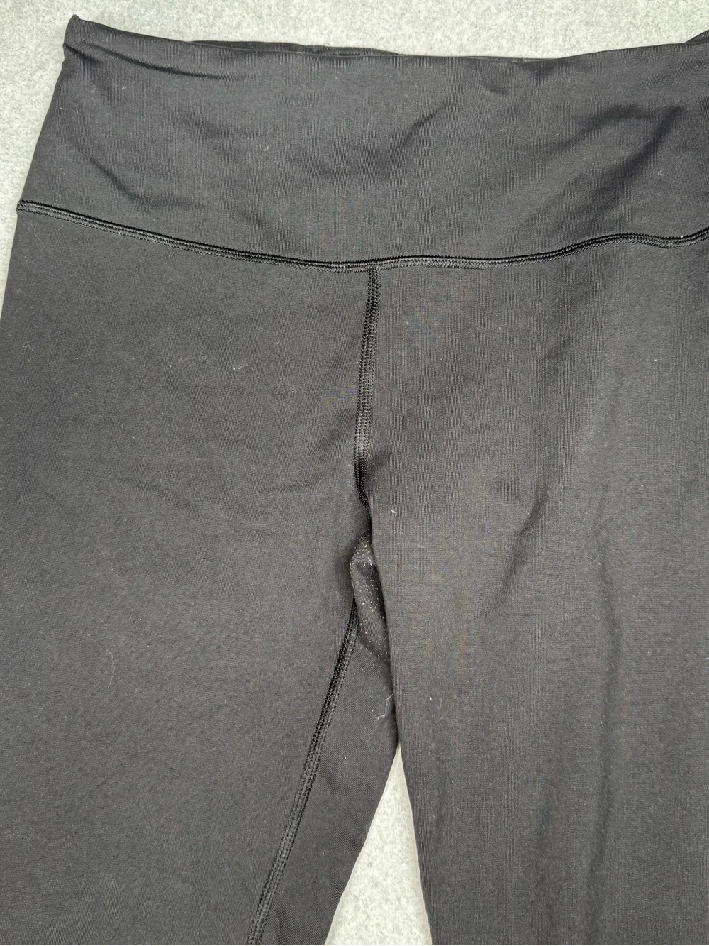 Victoria's Secret Black Leggings with Silver Victoria Sport Logo